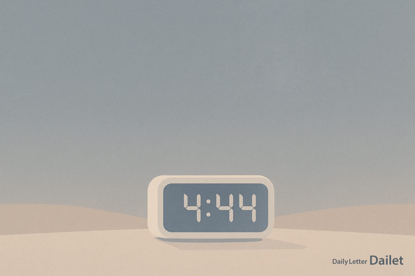 4시44분 디지털시계