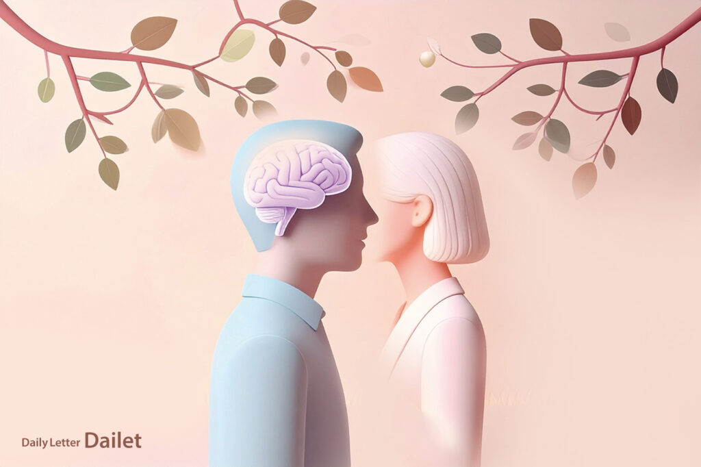 자신의 기억을 조작하고 왜곡하는 사람 일러스트
